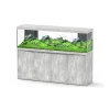 AQUATLANTIS - Aquarium avec meuble LED Splendid 200 gris béton – 200x50x61 cm 603 L