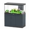 AQUATLANTIS - Aquarium avec meuble LED Volga gris - 122,5x52,7x66,1 cm 427 L