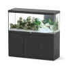 AQUATLANTIS - Aquarium avec meuble LED Volga 450 noir - 152,5x52,7x67,6 cm 508 L