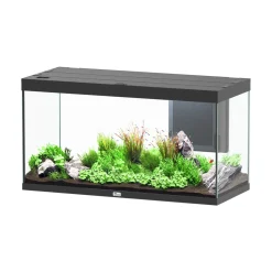 AQUATLANTIS - Aquarium équipé Volga 350 Led 2.0 Noir L. 122.5 P. 52.7 H. 65.9cm