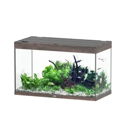 AQUATLANTIS - Aquarium Sublime Led 2.0 Pro Chêne Sauvage Brun L.100x P.50x H.60cm