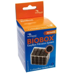 AQUATLANTIS - Easybox charbon l : plastique charbon l.7 x l.8,2 x h.10 cm