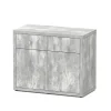 AQUATLANTIS - Meuble d'aquarium avec 2 portes Sublime 100 Béton L.100xP.50xH.83cm