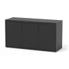 AQUATLANTIS - Meuble pour aquarium Volga 450 en bois noir - 52,5x152,5x80 cm