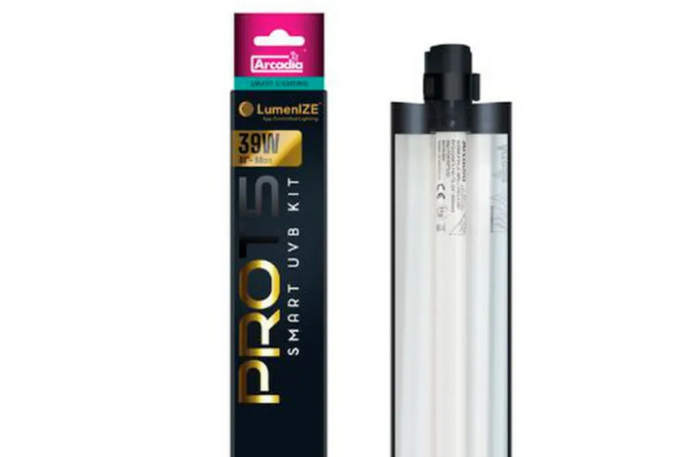 ARCADIA - Galerie bluetooth lumenize pro t5 uvb 6% 54w 120 cm - rampe et tube t5 pour reptiles (lézards, tortues)
