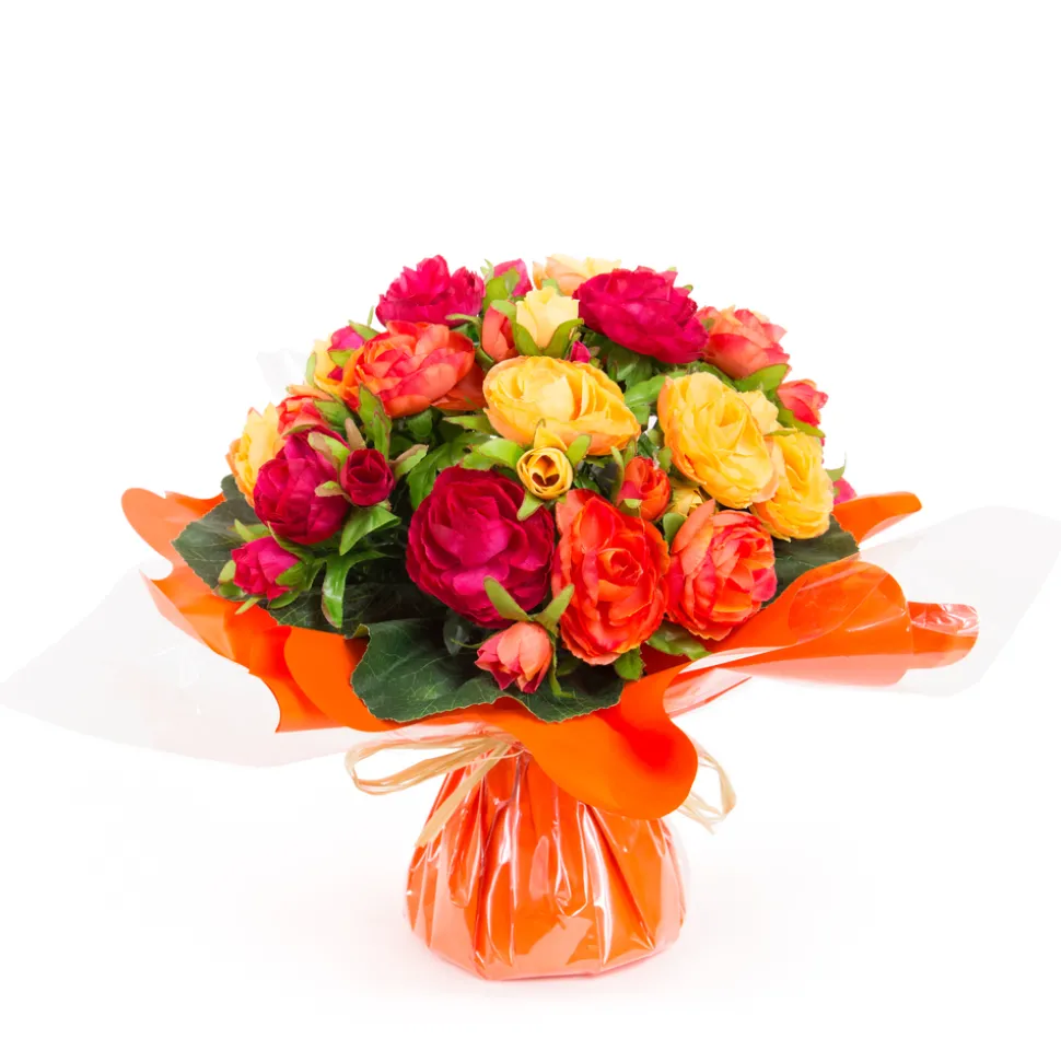 ARCHE DIFFUSION - Bouquet bulle, orange H31 x D33 cm