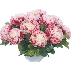 ARCHE DIFFUSION - Coupe de chrysanthèmes artificiels, 14 têtes - Jaune