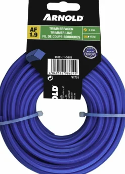 ARNOLD - Fil de coupe-bordure carré en nylon 3,0 mm × 15 m