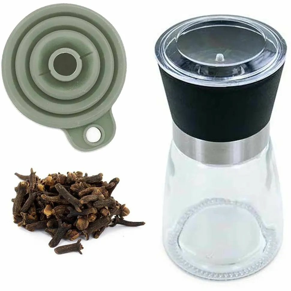 AROMANDISE - Moulin à épices, entonnoir et clous de girofle bio