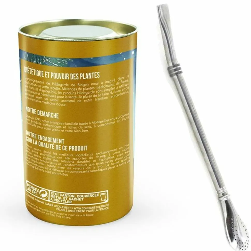 AROMANDISE - Tisane bonne étoile + paille inox avec filtre