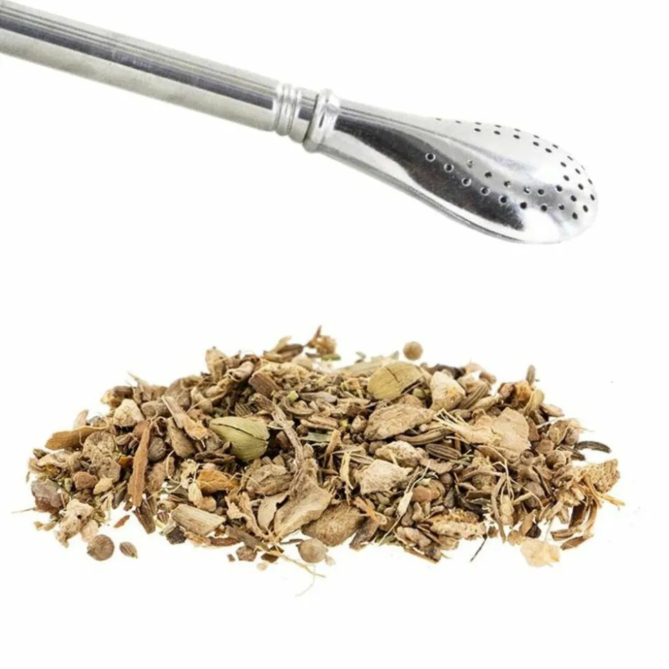 AROMANDISE - Tisane bonne étoile + paille inox avec filtre