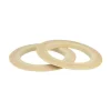 ARTEMIO - 2 bracelets en bois plats 6,8 cm