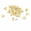ARTEMIO - 70 perles en bois triangulaires 11 x 9.7 x 4.9 mm