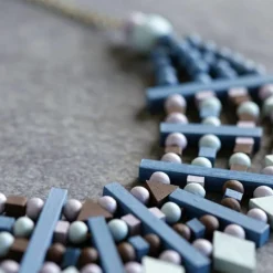 ARTEMIO - 16 perles en bois cabochon carré 10 x 4 mm