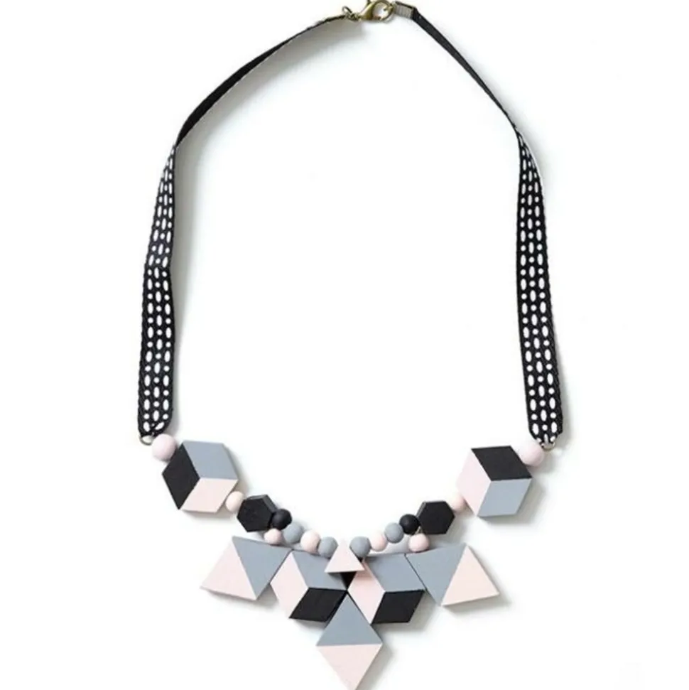 ARTEMIO - 15 perles en bois hexagonales 20 x 5 mm