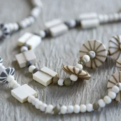 ARTEMIO - 50 perles en bois carrées plates 10 x 3 mm