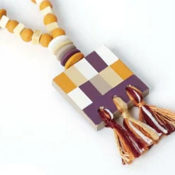 ARTEMIO - 50 perles en bois carrées plates 10 x 3 mm