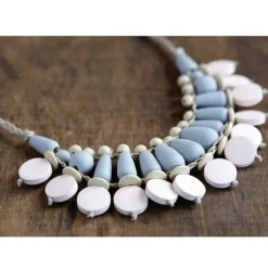 ARTEMIO - 17 perles en bois rondes plates 15 x 4 mm