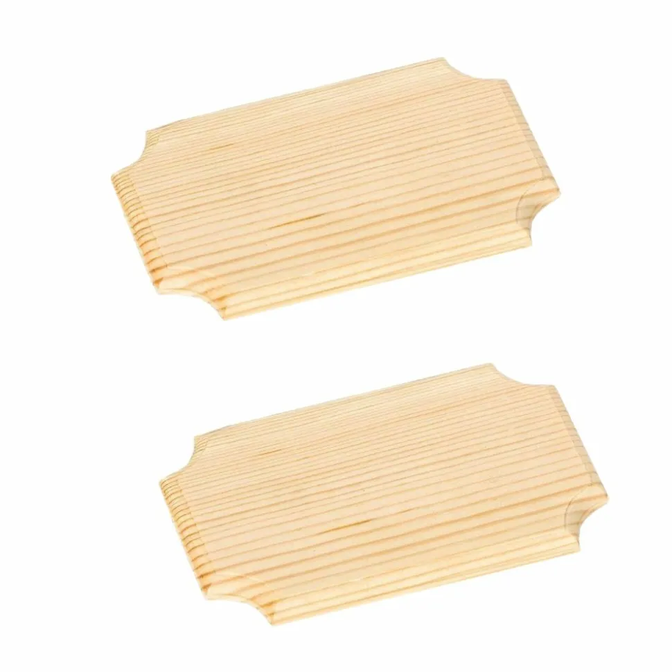 ARTEMIO - 2 plaques murales bois à décorer 16 x 10 cm