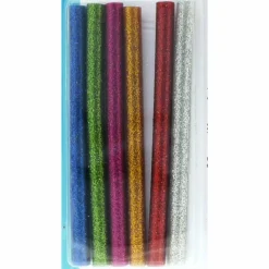 ARTEMIO - 12 recharges pistolet à colle 7 mm - paillettes