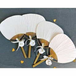 ARTEMIO - 3 rubans blancs et dorés 1 cm x 5 m - amour & nature