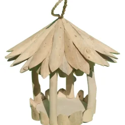 ARTXLIGHT - Mangeoire en bois d'albésia à suspendre