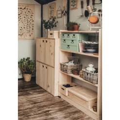 ASTIGARRAGA - Boîte de rangement en pin massif avec couvercle taille 3