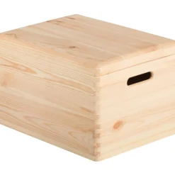 ASTIGARRAGA - Boîte de rangement en pin massif avec couvercle taille 4