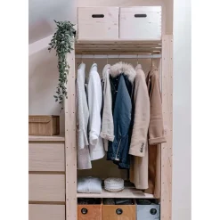 ASTIGARRAGA - Boîte de rangement en pin massif avec couvercle taille 4