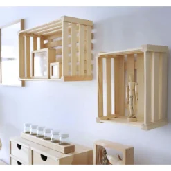 ASTIGARRAGA - Caisse de rangement en pin massif 36 x 25 x 17 cm