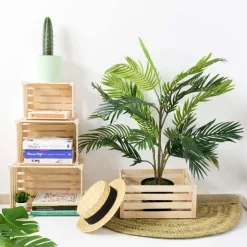 ASTIGARRAGA - Caisse de rangement en pin massif 36 x 25 x 17 cm