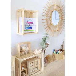 ASTIGARRAGA - Caisse de rangement en pin massif 36 x 25 x 17 cm