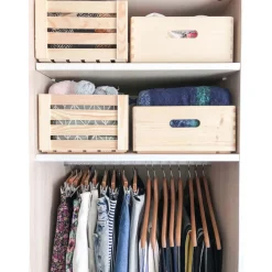 ASTIGARRAGA - Caisse en bois de rangement 40 x 30 x 7 cm