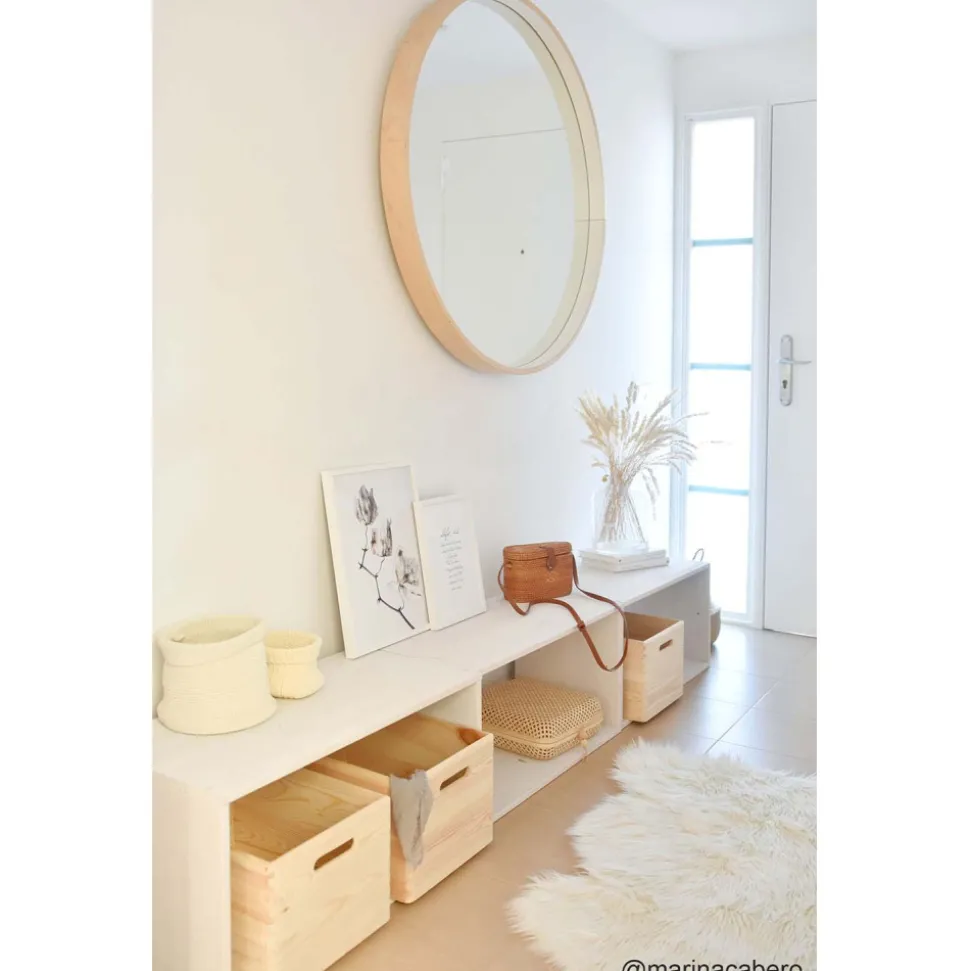 ASTIGARRAGA - Caisse en bois de rangement 40 x 30 x 23 cm