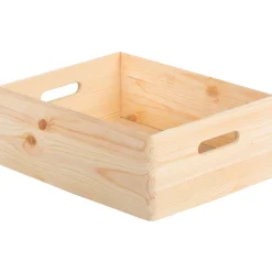 ASTIGARRAGA - Caisse en bois de rangement 40 x 30 x 14 cm