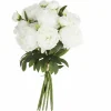 ATMOSPHERA - Bouquet artificiel de 13 pivoines - h. 50 cm - blanc