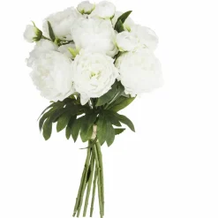 ATMOSPHERA - Bouquet artificiel de 13 pivoines - h. 50 cm - blanc