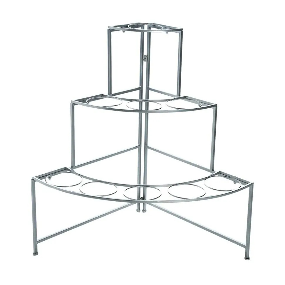 ATMOSPHERA - Etagère présentoir pour fleurs en zinc avec 9 cache-pots