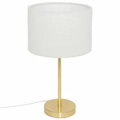 ATMOSPHERA - Lampe droite en bouclette - h. 49 cm - or