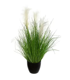 ATMOSPHERA - Plante artificielle bouquet herbes dans un pot h 70 cm