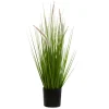 ATMOSPHERA - Plante artificielle bouquet d'herbes roseau des étangs dans un pot h 70 cm