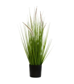 ATMOSPHERA - Plante artificielle bouquet d'herbes roseau des étangs dans un pot h 70 cm