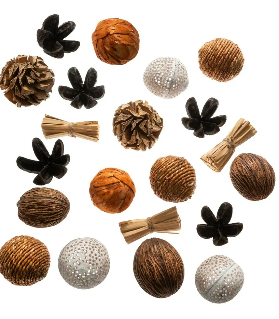 ATMOSPHERA - Plantes séchées set de boules décoratives