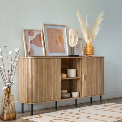 ATMOSPHERA - Set de 3 branches de pampa séchée ocre h 109 cm