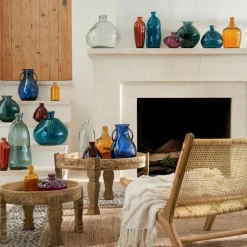 ATMOSPHERA - Vase bouteille en verre recyclé h 35 cm