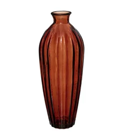 ATMOSPHERA - Vase en verre recyclé ambre d 12 x h 29 cm