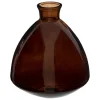 ATMOSPHERA - Vase en verre recyclé brun d 16 x h 19 cm