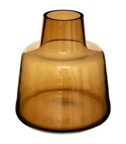 ATMOSPHERA - Vase épaule en verre ambre h 23 cm