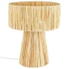 ATMOSPHERA CREATEUR D'INTERIEUR - Lampe à poser "orane" raphia beige h34cm