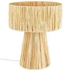 ATMOSPHERA CREATEUR D'INTERIEUR - Lampe à poser "orane" raphia beige h34cm